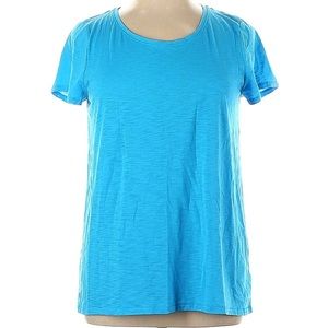 Lilly Pulitzer Etta Scoop Neck Top Seabreeze Blue XL